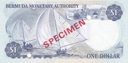 Bermuda, 1 Dollar, 1984, UNC,p28bs, SPECİMEN