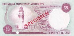 Bermuda, 5 Dollars, 1978, UNC,p29as, ... 