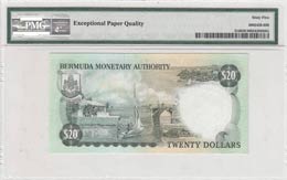 Bermuda, 20 Dollars, 1986, UNC,p31d, Low ... 