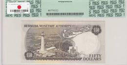 Bermuda, 50 Dollars, 1982, UNC,p32b, Low ... 