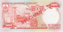 Bermuda, 100 Dollars, 1982, UNC,p33a