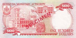 Bermuda, 100 Dollars, 1982, UNC,p33as, ... 