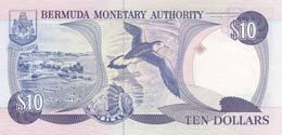Bermuda, 10 Dollars, 1989, UNC,p36a, Low ... 