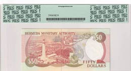 Bermuda, 50 Dollars, 1989, UNC,p38, Low ... 