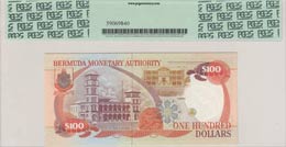 Bermuda, 100 Dollars, 1989, UNC,p39a, Low ... 