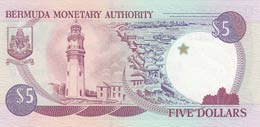 Bermuda, 5 Dollars, 1997, UNC,p41d