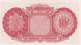 Bahamas, 10 Shillings, 1963, UNC,p14d