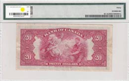 Canada, 20 Dollars, 1935, VF,p9a