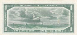 Canada, 1 Dollar, 1954, XF,p66b, DEVIL FACE