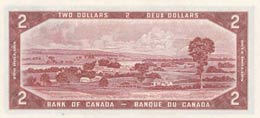Canada, 2 Dollars, 1954, AUNC,p67a, DEVIL ... 