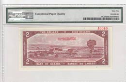 Canada, 2 Dollars, 1954, UNC,p67as, SPECİMEN
