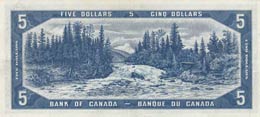Canada, 5 Dollars, 1954, AUNC,p68a, DEVIL ... 
