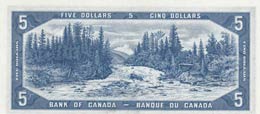 Canada, 5 Dollars, 1954, AUNC,p68b, DEVIL ... 