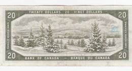 Canada, 20 Dollars, 1954, VF,p70b