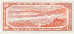 Canada, 50 Dollars, 1954, AUNC,p71b, DEVIL ... 