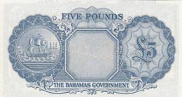 Bahamas, 5 Pounds, 1961, UNC,p16cs, SPECİMEN
