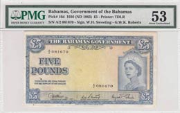 Bahamas, 5 Pounds, 1963, ... 
