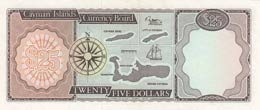 Cayman Islands, 25 Dollars, 1974, UNC,p8a