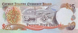 Cayman Islands, 25 Dollars, 1996, UNC,p19a