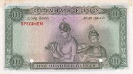 Ceylon, 100 Rupees, 1952, UNC,p53s, SPECİMEN