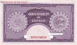 Cyprus, 500 Mils, 1955, UNC,p34cts, COLOR ... 