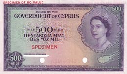 Cyprus, 500 Mils, 1955, ... 