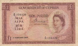 Cyprus, 1 Pound, 1956, ... 