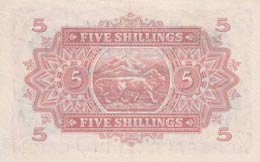East Africa, 5 Shillings, 1955, AUNC,p33a