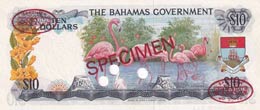 Bahamas, 10 Dollars, 1965, UNC,p23s, ... 