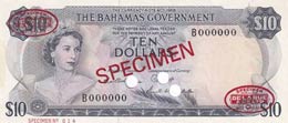 Bahamas, 10 Dollars, ... 