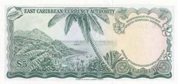 East Caribbean States, 5 Dollars, 1974, ... 
