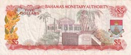 Bahamas, 5 Dollars, 1968, XF,p29a