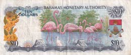 Bahamas, 10 Dollars, 1968, VF,p30a