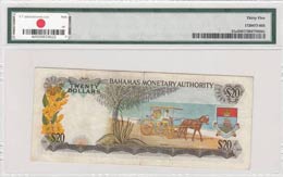 Bahamas, 20 Dollars, 1968, VF,p31a