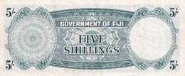 Fiji, 5 Shillings, 1957, VF,p51a