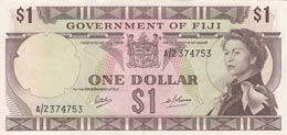 Fiji, 1 Dollars, 1969, ... 