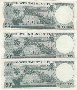 Fiji, 50 Cents, 1971,p64a, (Total 3 ... 