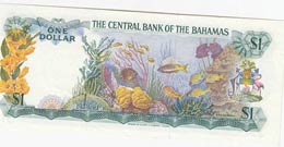 Bahamas, 1 Dollar, 1974, XF,p35b