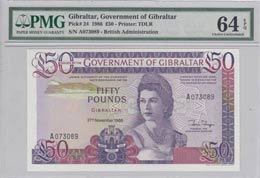 Gibraltar, 50 Pounds, ... 