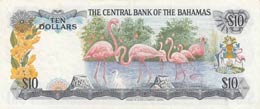 Bahamas, 10 Dollars, 1974, XF,p38b