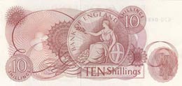 Great Britain, 10 Shillings, 1967, UNC,p373c