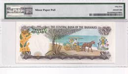 Bahamas, 20 Dollars, 1974, AUNC,p39a