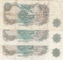Great Britain, 1 Pound, 1963,p374c, (Total 3 ... 
