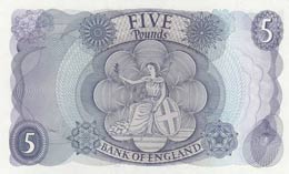 Great Britain, 5 Pounds, 1963, UNC,p375a