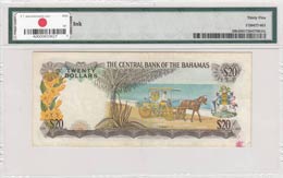 Bahamas, 20 Dollars, 1974, VF,p39b