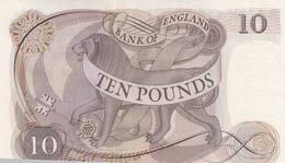 Great Britain, 10 Pounds, 1967, UNC,p376b, ... 
