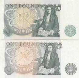 Great Britain, 1 Pound, 1978-81, UNC,p377a / ... 