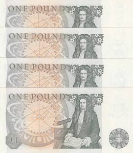 Great Britain, 1 Pound, 1978, AUNC,p377a, ... 