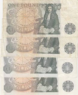 Great Britain, 1 Pound, 1978,p377a, (Total 4 ... 