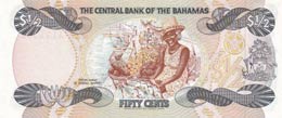 Bahamas, 1/2 Dollar, 1984, UNC,p42a